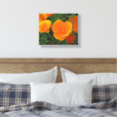 Orange California Blume Leinwanddruck (Insitu (Schlafzimmer))