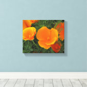 Orange California Blume Leinwanddruck (Insitu (Holzboden))