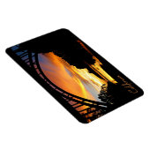 Orange California Coastal Sunset unterhalb der Brü Magnet (Rechte Seite)