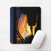 Orange California Coastal Sunset unterhalb der Brü Mousepad (Mit Mouse)
