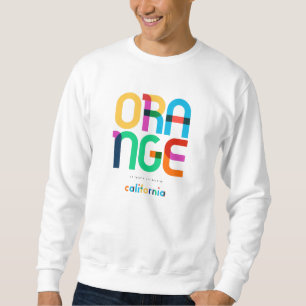Orange California Mitte Jahrhundert, Pop Art, Sweatshirt