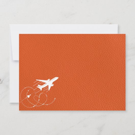 Orange California Passport Dankeskarte (Rückseite)