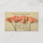 Orange California Pflaumen auf Zickzack Oberfläche Visitenkarte (Rückseite)