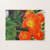 Orange California Poppies Puzzle by Darin Jones (Horizontal)
