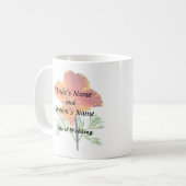 Orange California Poppy Kaffeetasse (Vorderseite Links)