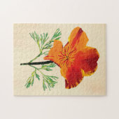 Orange California Poppy Puzzle (Horizontal)