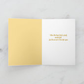 Orange Calla Lily Denken Sie an Sie Sympathy Card Karte (Innenseite)