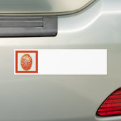 Orange Cameo Autoaufkleber (Auf Auto)