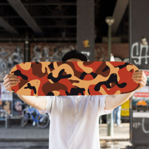 Orange Camo Skateboard   Camo Skateboard