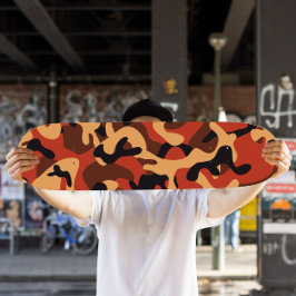 Orange Camo Skateboard | Camo Skateboard
