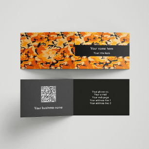Orange Camo, Tarnmuster, Militär, Armee Visitenkarten