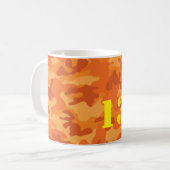 Orange Camouflage 13.1 Halbmarathon Lauf farbenfro Kaffeetasse (Vorderseite Links)