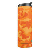 Orange Camouflage Blue NAME Sport Modernes Reisen Thermosbecher (Nach links gedreht)
