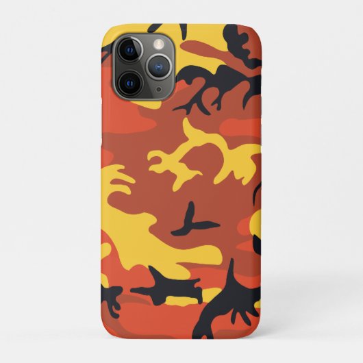 Orange Camouflage Case-Mate iPhone Hülle (Rückseite)