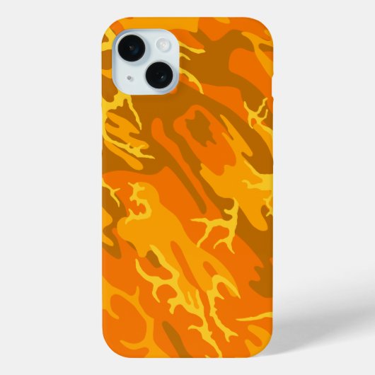 Orange Camouflage Case-Mate iPhone Hülle (Rückseite)
