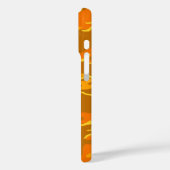 Orange Camouflage Case-Mate iPhone Hülle (Rückseite / Links)