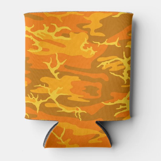 Orange Camouflage Dosenkühler (Vorderseite)