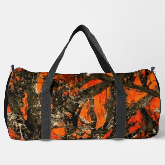 Orange Camouflage Duffel Bag Duffle Bag (Vorderseite)