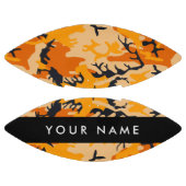 Orange Camouflage Ihr Name personalisieren Football (Paneele)