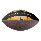 Orange Camouflage Ihr Name personalisieren Football (Gedreht 270)