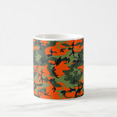 Orange Camouflage Kaffeetasse (Mittel)