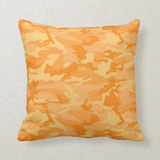 Orange Camouflage Kissen