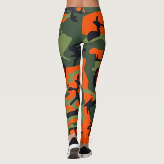 Orange camouflage leggings (Rückseite)