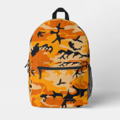 Orange Camouflage, Militär, Armee Bedruckter Rucksack (Vorderseite)