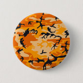 Orange Camouflage, Militär, Armee Button (Vorderseite)