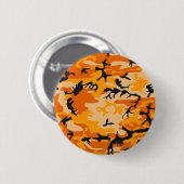 Orange Camouflage, Militär, Armee Button (Vorne & Hinten)