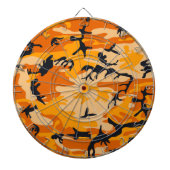 Orange Camouflage, Militär, Armee Dartscheibe (vorne)