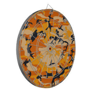 Orange Camouflage, Militär, Armee Dartscheibe