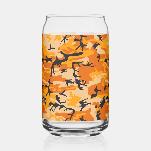Orange Camouflage, Militär, Armee Dosenglas (Vorderseite)