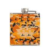Orange Camouflage, Militär, Armee Flachmann (Rückseite)