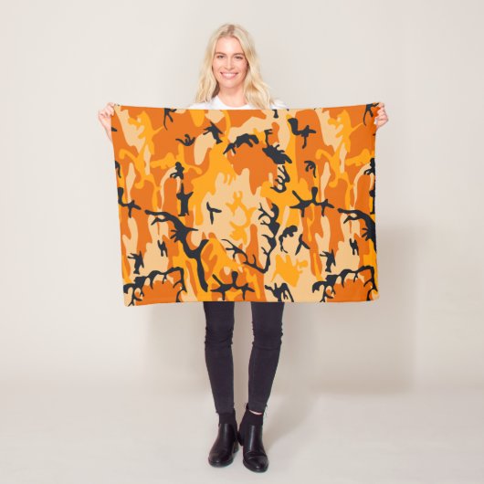 Orange Camouflage, Militär, Armee Fleecedecke (Beispiel)