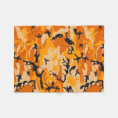Orange Camouflage, Militär, Armee Fleecedecke (Vorderseite (Horizontal))