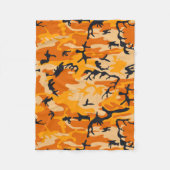 Orange Camouflage, Militär, Armee Fleecedecke (Vorderseite)