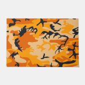 Orange Camouflage, Militär, Armee Fußmatte (Vorderseite)