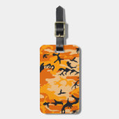 Orange Camouflage, Militär, Armee Gepäckanhänger (Vorderseite vertikal)