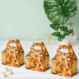 Orange Camouflage, Militär, Armee Geschenkschachtel