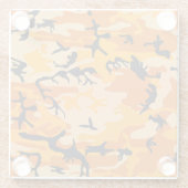 Orange Camouflage, Militär, Armee Glasuntersetzer (Rückseite)