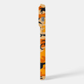 Orange Camouflage, Militär, Armee iPhone Hülle (Linke Seite)