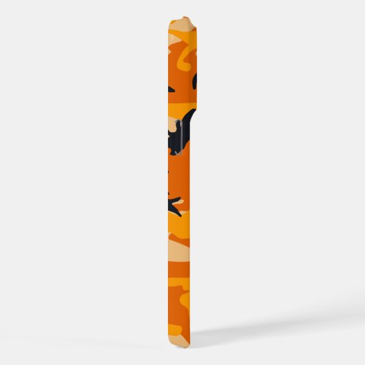 Orange Camouflage, Militär, Armee iPhone Hülle (Rechte Seite)