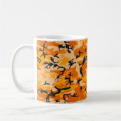 Orange Camouflage, Militär, Armee Kaffeetasse (Links)