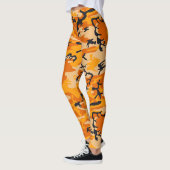 Orange Camouflage, Militär, Armee Leggings (Links)