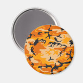 Orange Camouflage, Militär, Armee Magnet (Vorderseite/Rückseite)