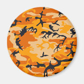 Orange Camouflage, Militär, Armee Magnet (Vorne)