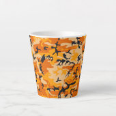 Orange Camouflage, Militär, Armee Milchtasse (Vorderseite)