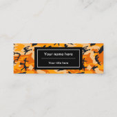 Orange Camouflage, Militär, Armee Mini Visitenkarte (Rückseite)