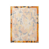 Orange Camouflage, Militär, Armee Notizblock (Rotiert)